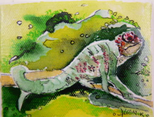 Aquarell auf Leinwand